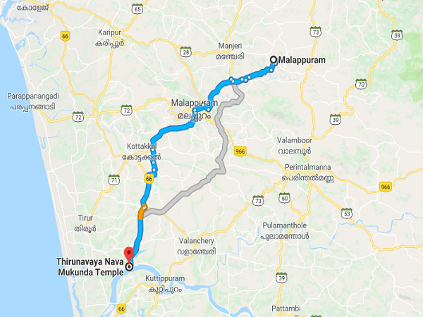 5. ತಿರುನವಯ ದೇವಾಲಯಕ್ಕೆ ತಲುಪುವುದು ಹೇಗೆ ?