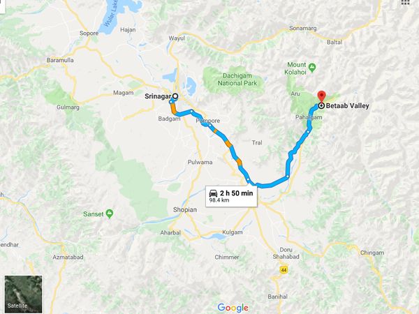 5. ಬೇತಾಬ್ ಕಣಿವೆಯನ್ನು ತಲುಪುವುದು ಹೇಗೆ?