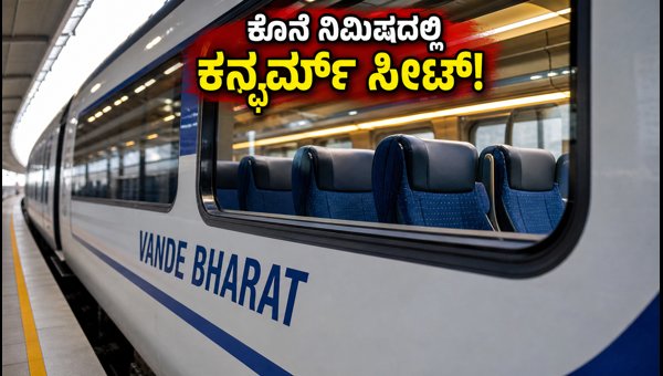Vande Bharat T-15 Rule: How to Book Confirmed Tickets 15 Minutes Before Departure 2026 Vande Bharat T-15 Rule: How to Book Confirmed Tickets 15 Minutes Before Departure 2026