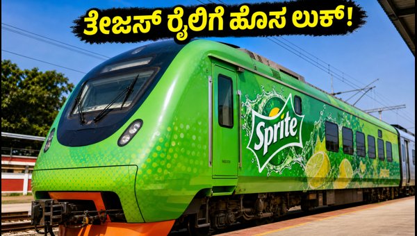 Tejas Express Gets Sprite Branding: New Look for Lucknow-Delhi Train in 2026 - IRCTC Travel Update