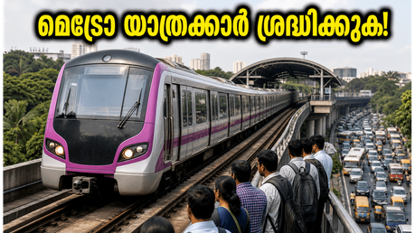 ബംഗളൂരു മെട്രോ പർപ്പിൾ ലൈനിൽ വൻ സാങ്കേതിക തകരാർ; ഓഫീസിലേക്ക് പോകുന്നവർ വലഞ്ഞു, ബദൽ മാർഗങ്ങൾ ഇതാ