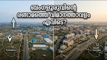 ബംഗളൂരുവിന്റെ രണ്ടാമത്തെ വിമാനത്താവളം എവിടെ വരും? തുമകൂരുവോ അതോ തെക്കൻ മേഖലയോ? നിർണ്ണായക തീരുമാനം ഉടൻ