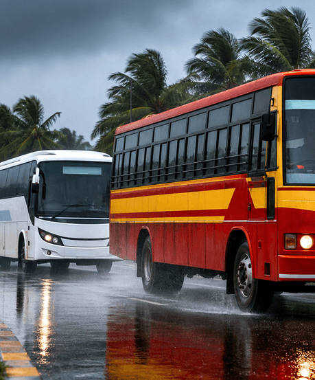 കനത്ത മഴ, ഓറഞ്ച് അലർട്ട്; വടക്കൻ മലബാറിലെ യാത്രകൾക്ക് നിയന്ത്രണം, കെഎസ്ആർടിസി സർവീസുകളിൽ മാറ്റം