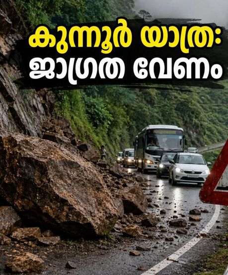 കുനൂർ ചുരത്തിൽ യാത്രയാണോ? മണ്ണടിച്ചിൽ ഭീഷണി; ഈ വഴികൾ ഒഴിവാക്കി സുരക്ഷിതമായി യാത്ര ചെയ്യാം