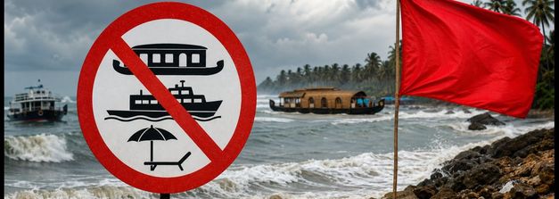 കേരള തീരത്ത് കള്ളക്കടൽ ഭീഷണി: ബീച്ചുകളിൽ റെഡ് അലർട്ട്, യാത്രകൾ പ്ലാൻ ചെയ്യുന്നവർ ശ്രദ്ധിക്കുക!