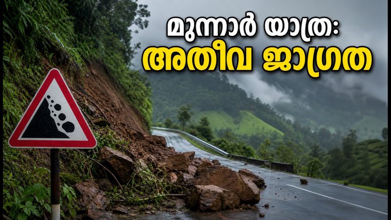 മൂന്നാർ യാത്ര പ്ലാൻ ചെയ്തവർ ശ്രദ്ധിക്കുക; കനത്ത മഴയിൽ റോഡുകൾ അപകടകരം, യാത്ര മാറ്റിവെക്കുന്നതാണ് ഉചിതം