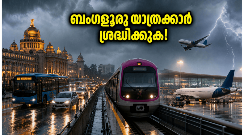 ബംഗളൂരു യാത്രക്കാർ ശ്രദ്ധിക്കുക! ഇന്ന് വൈകുന്നേരം കനത്ത മഴയും ട്രാഫിക് ബ്ലോക്കും വരാം; ഈ മുൻകരുതലുകൾ എടുക്കൂ