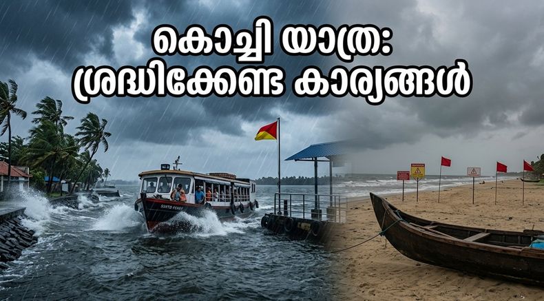 കൊച്ചിയിൽ കനത്ത മഴയും കാറ്റും; യാത്രകൾ പ്ലാൻ ചെയ്യുമ്പോൾ ഈ മുൻകരുതലുകൾ മറക്കരുത്!