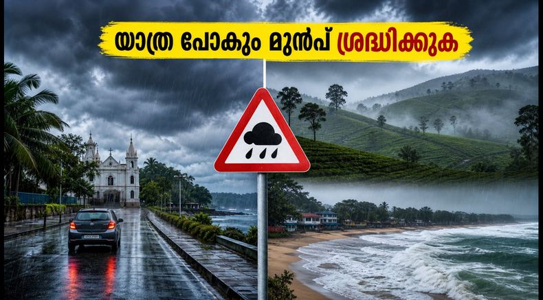വാരാന്ത്യ യാത്ര പ്ലാൻ ചെയ്യുന്നുണ്ടോ? കൊച്ചിയിലെയും മലയോരത്തെയും മഴ മുന്നറിയിപ്പുകൾ അറിയാം