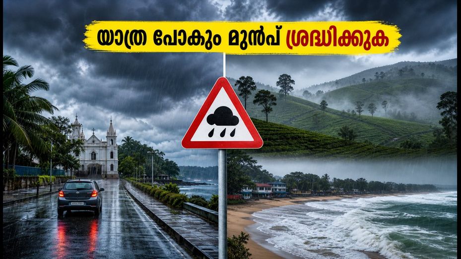 വാരാന്ത്യ യാത്ര പ്ലാൻ ചെയ്യുന്നുണ്ടോ? കൊച്ചിയിലെയും മലയോരത്തെയും മഴ മുന്നറിയിപ്പുകൾ അറിയാം