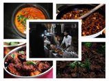 ബീഫ് ഒലത്തിയത്. ഇറച്ചി പൊരിച്ചത്, മീന്‍ മുളകിട്ടത്,നല്ല  ചൂടുള്ള നാടന്‍ കറികളൊരുക്കുന്ന തട്ടുകടകൾ