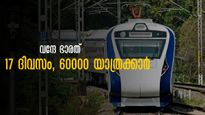 വന്ദേ ഭാരത് വീണ്ടും ഹിറ്റ്! 17  ദിവസം, 60,000 യാത്രക്കാർ, ടിക്കറ്റും കിട്ടാനില്ല