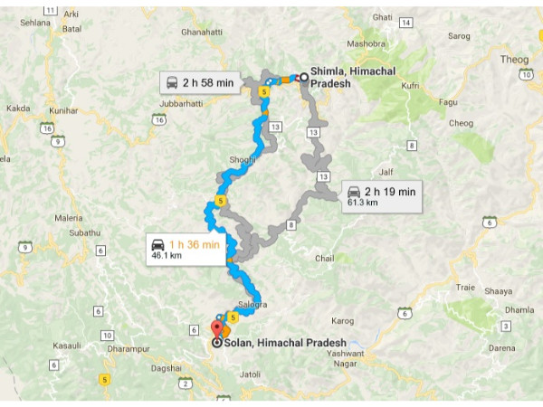 05. സോളാൻ, 46 കി മീ