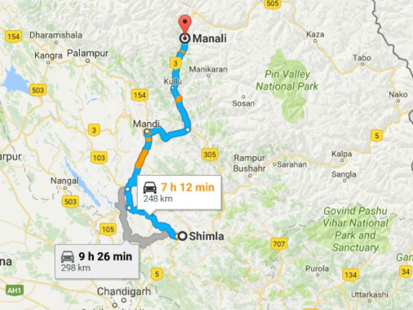 കടന്നുപോകുന്ന വഴി