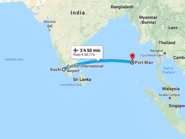 കൊച്ചിയില്‍ നിന്നും പോര്‍ട് ബ്ലെയറിലേക്ക്