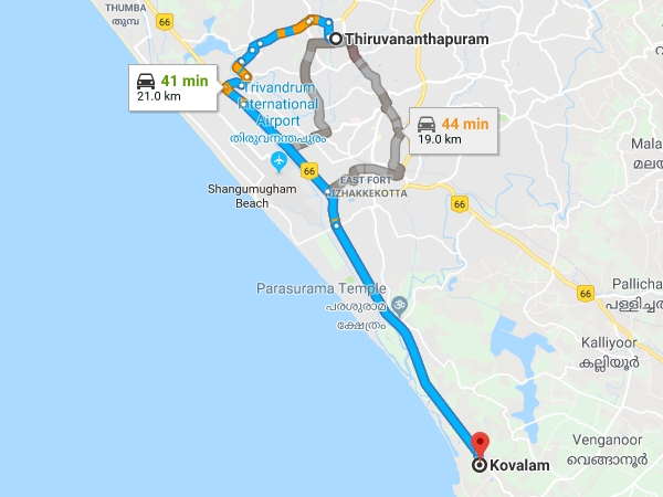 ഉള്ളൂര്‍-ആക്കുളം വഴി