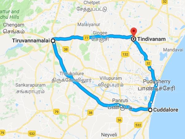  കടലൂര്‍-തിരുവണ്ണാമലൈ-തിണ്ടിവനം