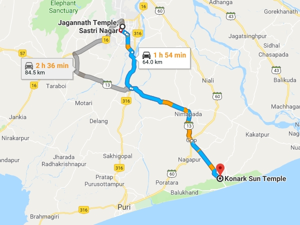 പുരിയില്‍ നിന്നും കൊണാര്‍ക്കിലേക്ക്