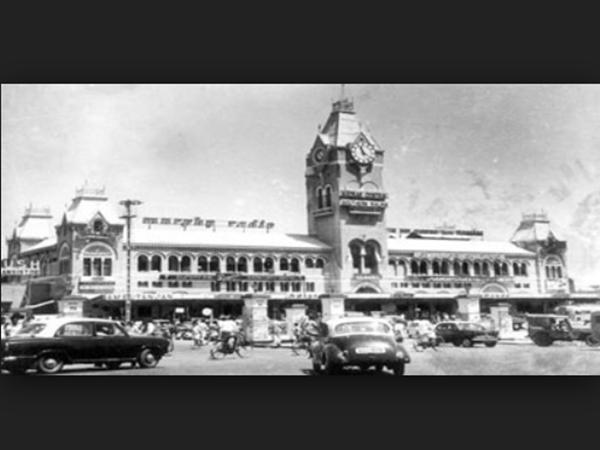 ചെന്നൈ സെന്‍ട്രല്‍ റെയില്‍വേ സ്‌റ്റേഷന്‍ അന്ന്