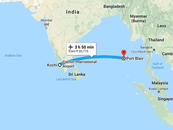 കൊച്ചിയില്‍ നിന്നും പോര്‍ട് ബ്ലെയറിലേക്ക്