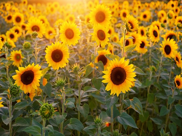 Sun Flower Fields in Alappuzha 