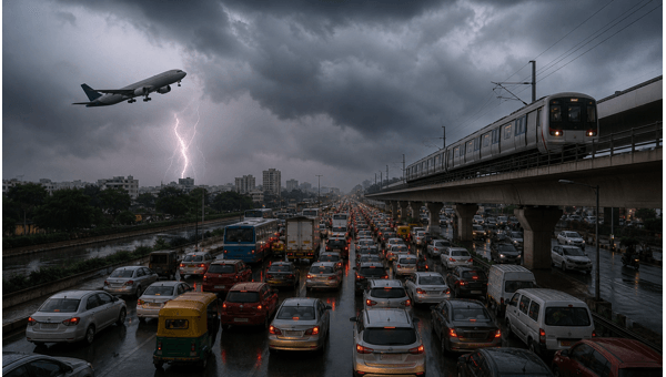 Bengaluru Rain Alert: Heavy rainfall expected in the city, traffic blocks on ORR, and essential travel tips for commuters in 2026. Bengaluru Rain Alert: Heavy rainfall expected in the city, traffic blocks on ORR, and essential travel tips for commuters in 2026.