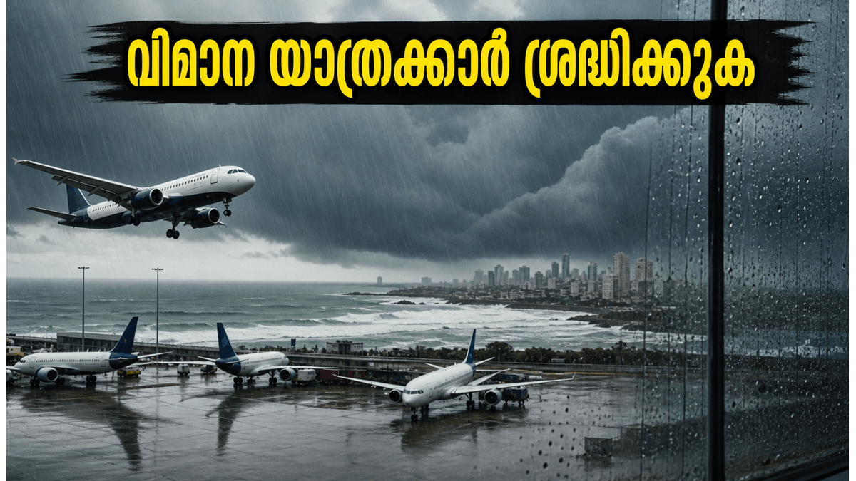 മുംബൈയിൽ കനത്ത മഴ; തിരുവനന്തപുരം-മുംബൈ വിമാന യാത്രക്കാർക്ക് ജാഗ്രതാ നിർദ്ദേശം, വിമാനങ്ങൾ വൈകുന്നു