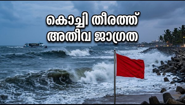 Kochi Coastal Alert: High Tide and Swell Surge Warning Issued for Tonight