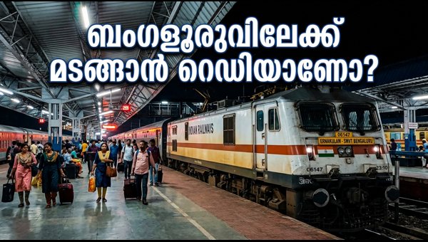 Ernakulam to SMVT Bengaluru Onam Special Train 06147: Schedule and Booking Details 2026 Ernakulam to SMVT Bengaluru Onam Special Train 06147: Schedule and Booking Details 2026