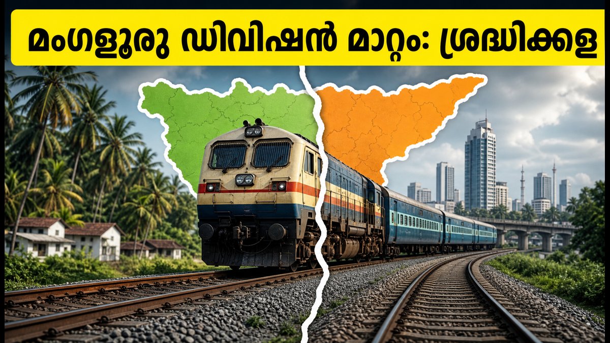 മംഗളൂരു ഇനി മൈസൂരു ഡിവിഷനിലേക്ക്; പാലക്കാട് റെയിൽവേ വിഭജനത്തിനെതിരെ പ്രതിഷേധം കത്തുന്നു