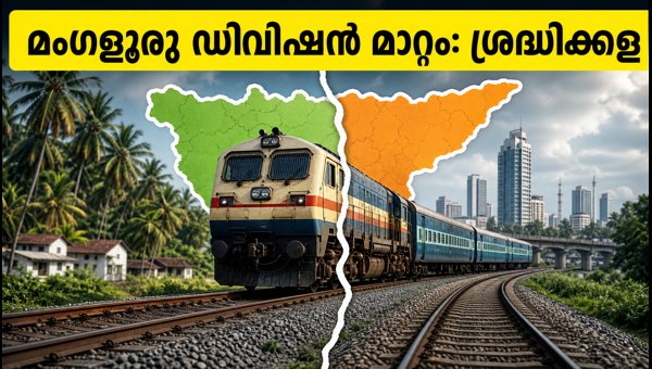 Palakkad Railway Division Split: Mangaluru Shift to Mysuru Division 2026