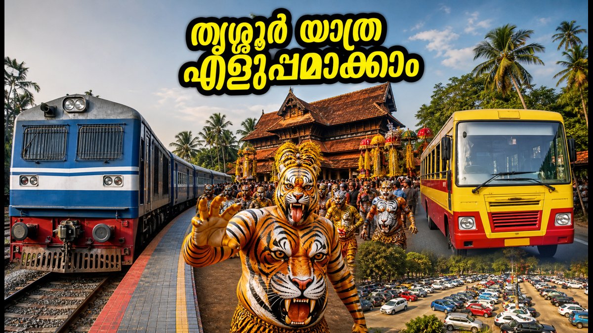 തൃശൂർ പുലിക്കളി കാണാൻ കൊച്ചിയിൽ നിന്ന് പോകണോ? യാത്രയും കാഴ്ചകളും എളുപ്പമാക്കാൻ ഇതാ ഒരു കംപ്ലീറ്റ് ഗൈഡ്