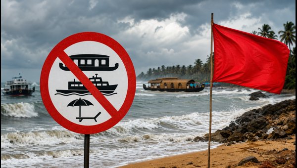 Kerala Coast Red Alert 2026: Beach Travel Restrictions and KSRTC Tour Updates