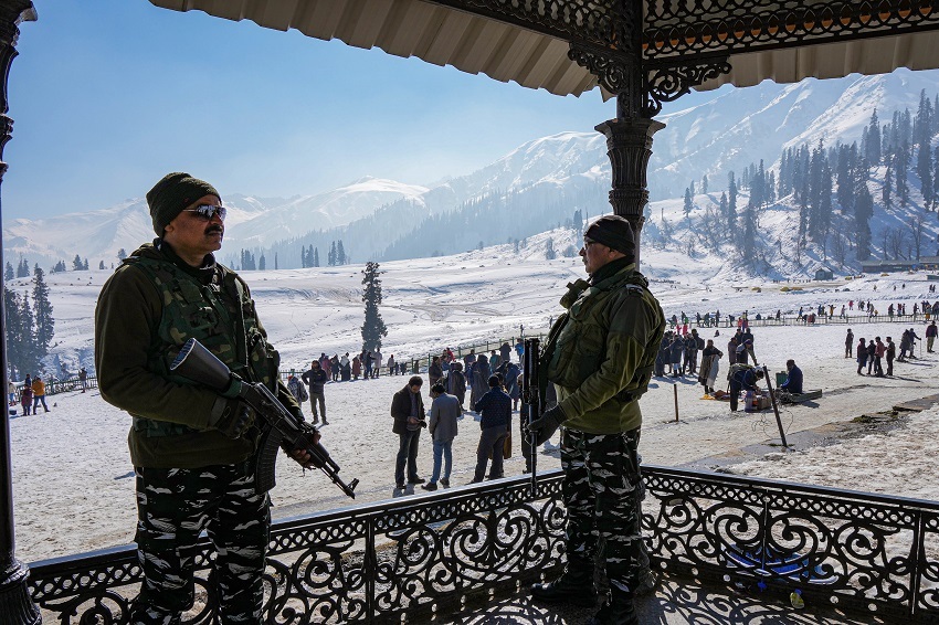 Stunning Pics of Tourists at Gulmarg Ski Resort after snowfall