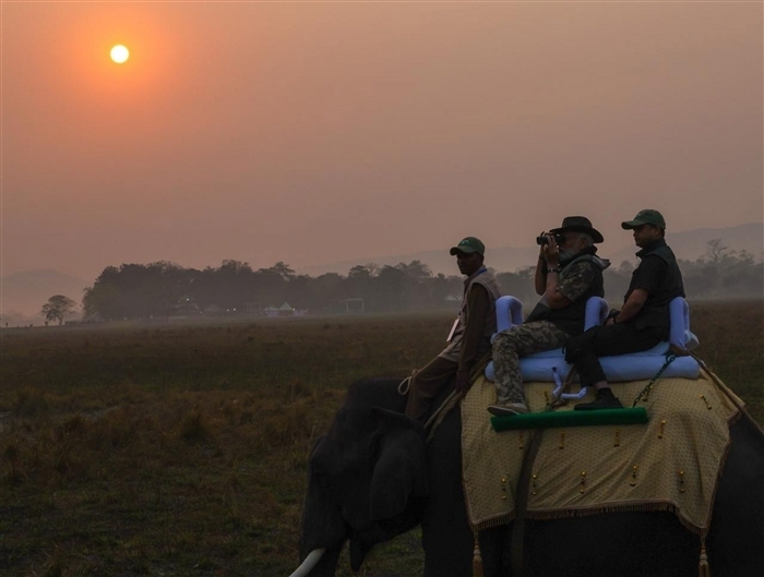 Images of PM Modi's Memorable Experience at Kaziranga National Park