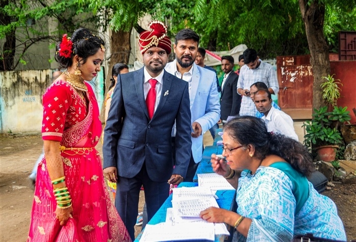 Wedding Vows and Civic Duty: Couples Cast Ballots on Wedding Day