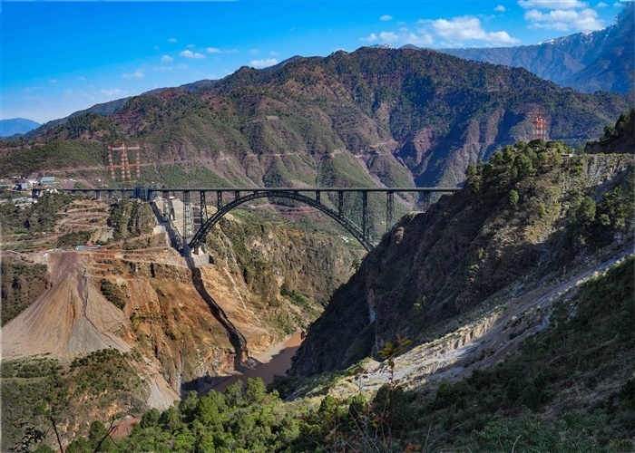 Chenab Rail Bridge: India's Engineering Marvel Soaring Above the Chenab River