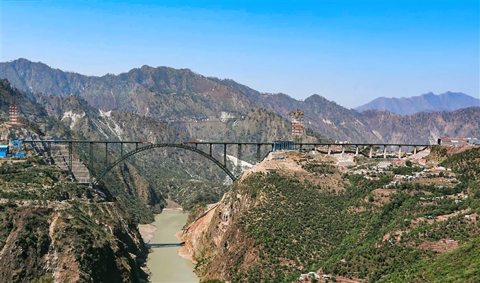 Chenab Rail Bridge: India's Engineering Marvel Soaring Above the Chenab River