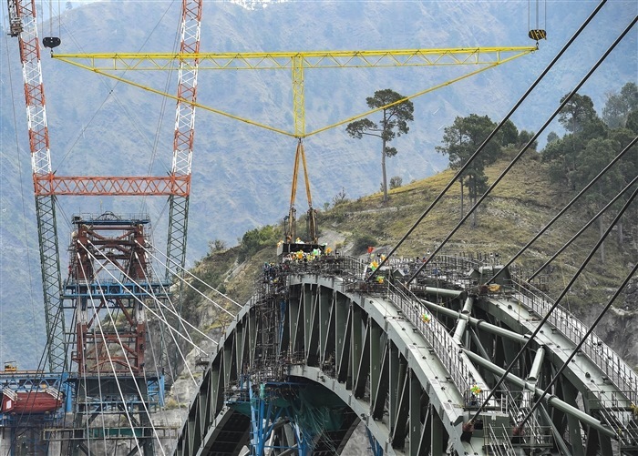 Chenab Rail Bridge: India's Engineering Marvel Soaring Above the Chenab River