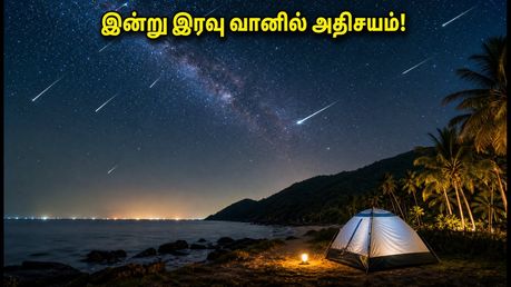 இன்று இரவு வானில் அதிசயம்! பெர்சீட்ஸ் விண்கல் மழையை தமிழகத்தில் எங்கு பார்க்கலாம்?