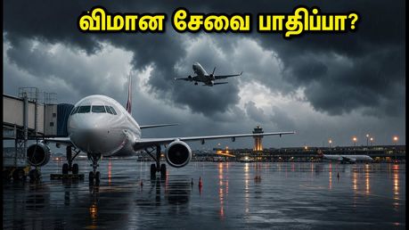 சென்னை விமான நிலைய பயணிகளுக்கு முக்கிய எச்சரிக்கை! இன்று மழை காரணமாக விமான சேவை பாதிப்பா? பயணிகள் கவனத்திற்கு!