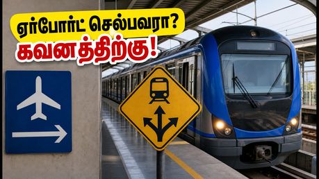 சென்னை ஏர்போர்ட் செல்பவரா? இன்று மெட்ரோ ரயிலில் அதிரடி மாற்றம்.. ஆலந்தூரில் ரயில் மாறுவது எப்படி?