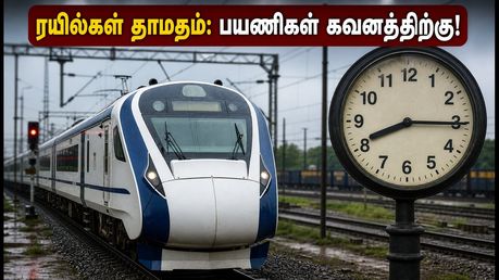 டெல்லி ரயில் பயணிகளுக்கு முக்கிய எச்சரிக்கை! வந்தே பாரத், தமிழ்நாடு எக்ஸ்பிரஸ் ரயில்கள் தாமதம் - முழு விவரம்