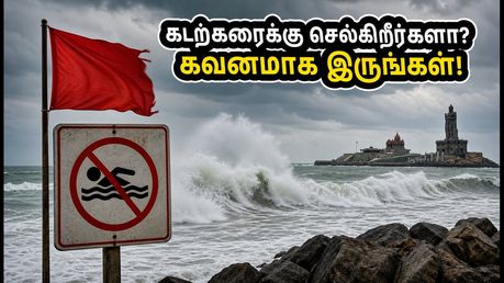 வார இறுதி ட்ரிப் பிளான் செய்கிறீர்களா? தென் தமிழக கடற்கரைகளில் கடல் சீற்றம் - இந்த இடங்களை தவிர்க்கவும்!