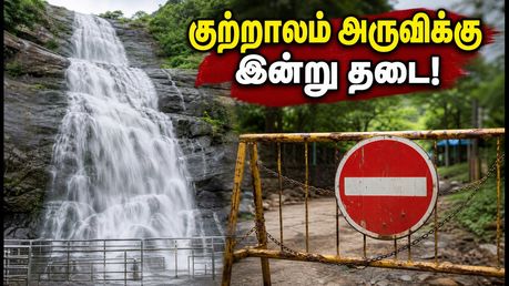 குற்றாலம் மெயின் அருவிக்கு செல்ல திட்டமா? இன்று முதல் குளிக்க தடை! மாற்று இடங்கள் இதோ