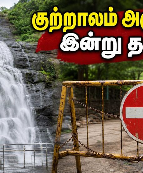 குற்றாலம் மெயின் அருவிக்கு செல்ல திட்டமா? இன்று முதல் குளிக்க தடை! மாற்று இடங்கள் இதோ