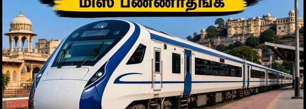 சூரத் - உதய்பூர் வந்தே பாரத்: டிக்கெட் முன்பதிவு அதிரடி தொடக்கம்! நேர அட்டவணை மற்றும் கட்டண விவரங்கள் இதோ