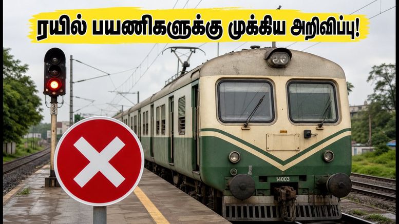 சென்னையில் இன்று ரயில் பயணிகளுக்கு அதிர்ச்சி! சென்ட்ரல் - சூளூர்பேட்டை வழித்தடத்தில் திடீர் மாற்றம் - முழு விவரம் இதோ!