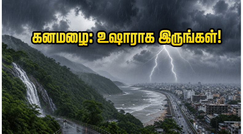 தமிழகத்தில் இன்று முதல் கனமழை வெளுத்து வாங்கப்போகுது! எந்தெந்த மாவட்டங்களுக்கு 'ஹை அலர்ட்'?