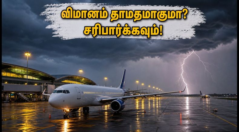 சென்னையில் இன்று கனமழை எச்சரிக்கை: விமான பயணிகளுக்கு முக்கிய அறிவிப்பு.. உங்கள் விமானம் தாமதமாகுமா?